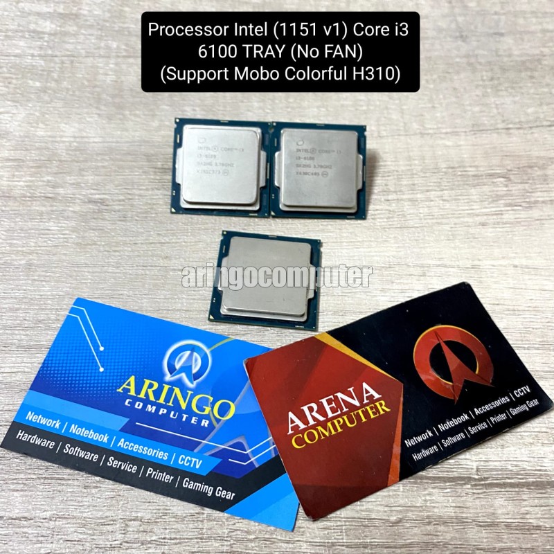 Processor Intel (1151 v1) Core i3 6100 TRAY (No FAN) (Support Mobo Colorful H310)