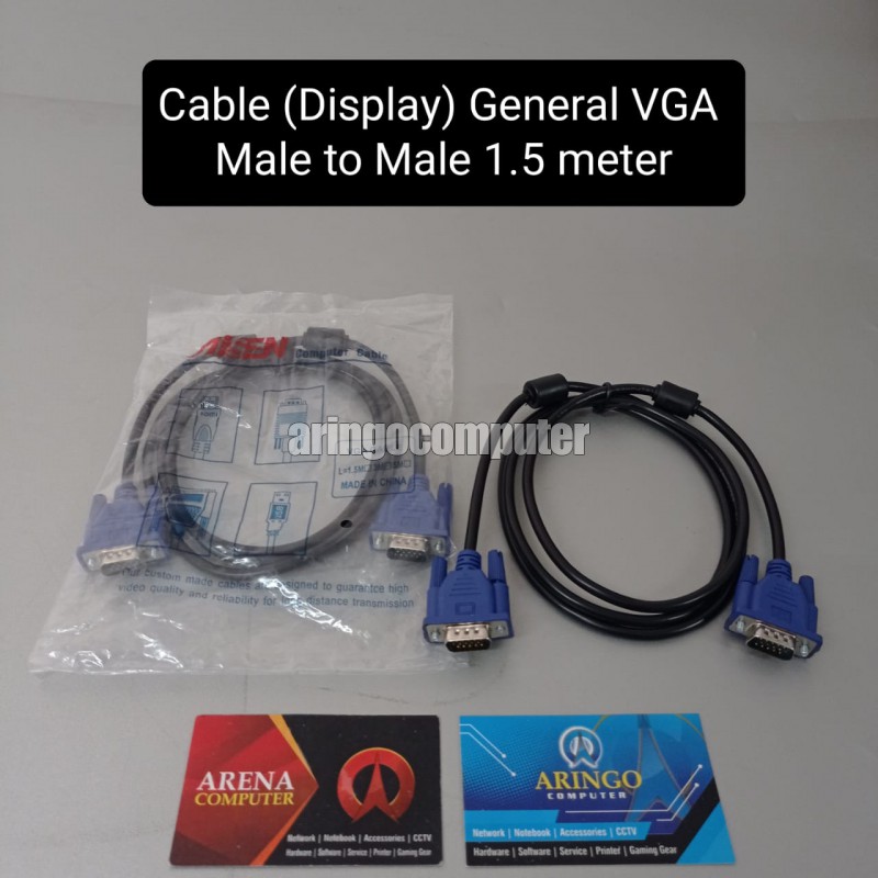 Cable (Display) General VGA Male to Male 1.5 meter