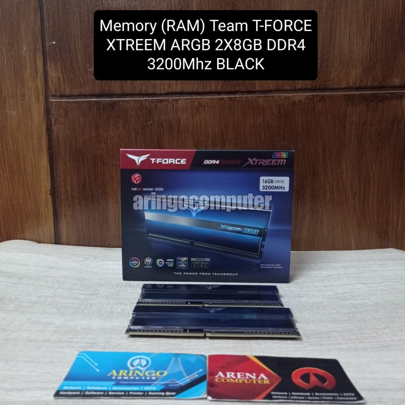 Memory (RAM) Team T-FORCE XTREEM ARGB 2X8GB DDR4 3200Mhz BLACK