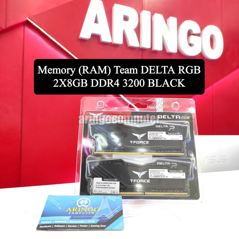 Memory (RAM) Team DELTA RGB 2X8GB DDR4 3200 BLACK