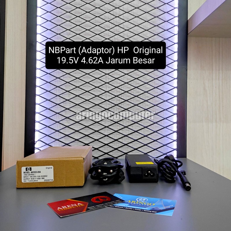 NBPart (Adaptor) HP  Original 19.5V 4.62A Jarum Besar