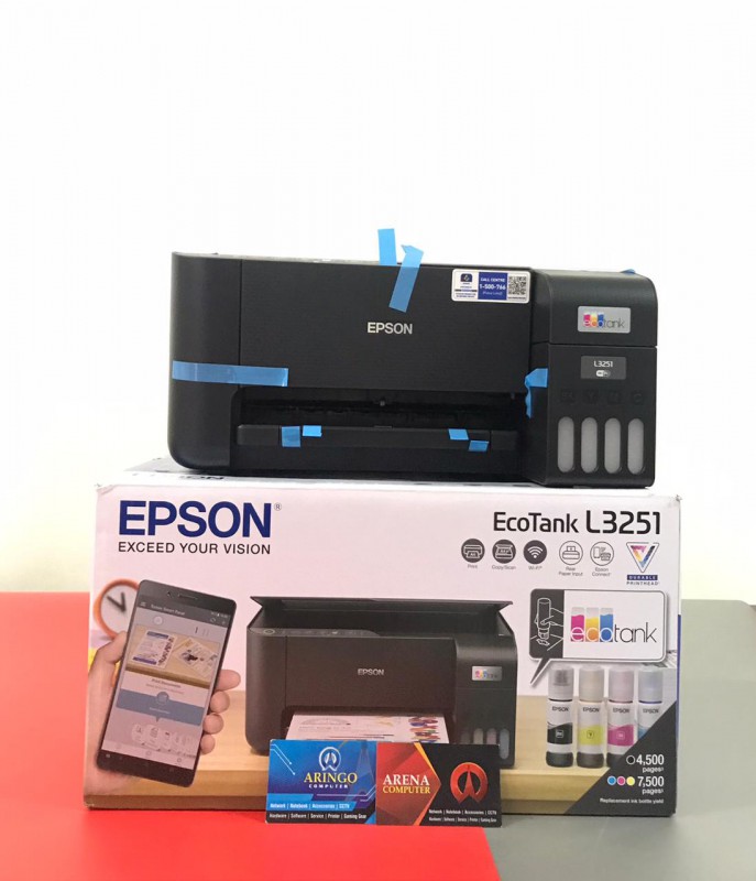 Printer Epson L3251 Print/Scan/Copy/WIFI/Extra Tinta Hitam/Extra Warranty