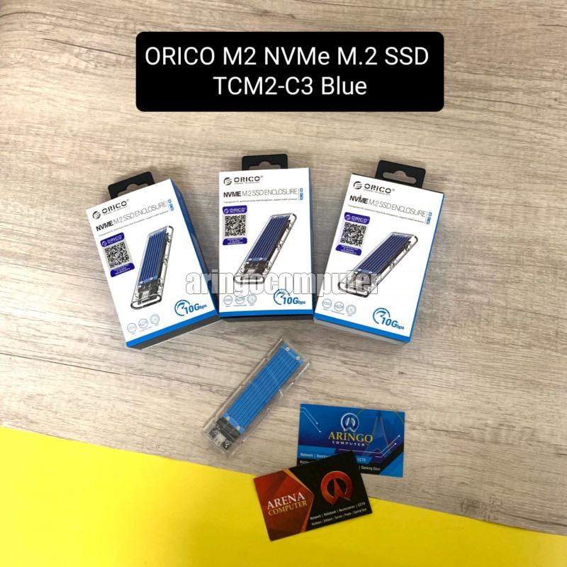 HDD Enclosure ORICO M2 NVMe M.2 SSD TCM2-C3 Blue 