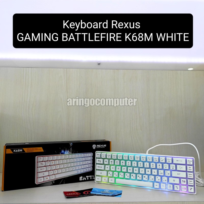 Keyboard Rexus GAMING BATTLEFIRE K68M WHITE