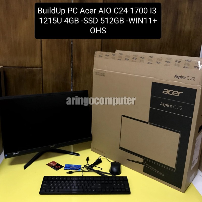 BuildUp PC Acer AIO C24-1700 I3 1215U 4GB -SSD 512GB -WIN11+OHS