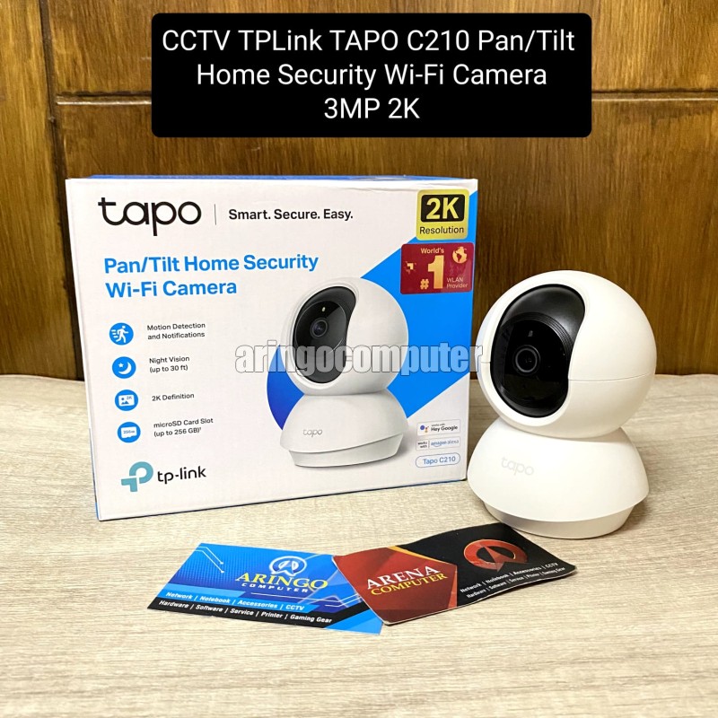 CCTV TAPO C210 Pan/Tilt Home Security Wi-Fi Camera 3MP 2K