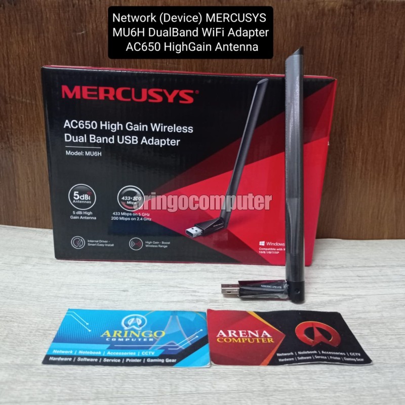 ARINGO Network Device MERCUSYS MU6H DualBand WiFi Adapter AC650