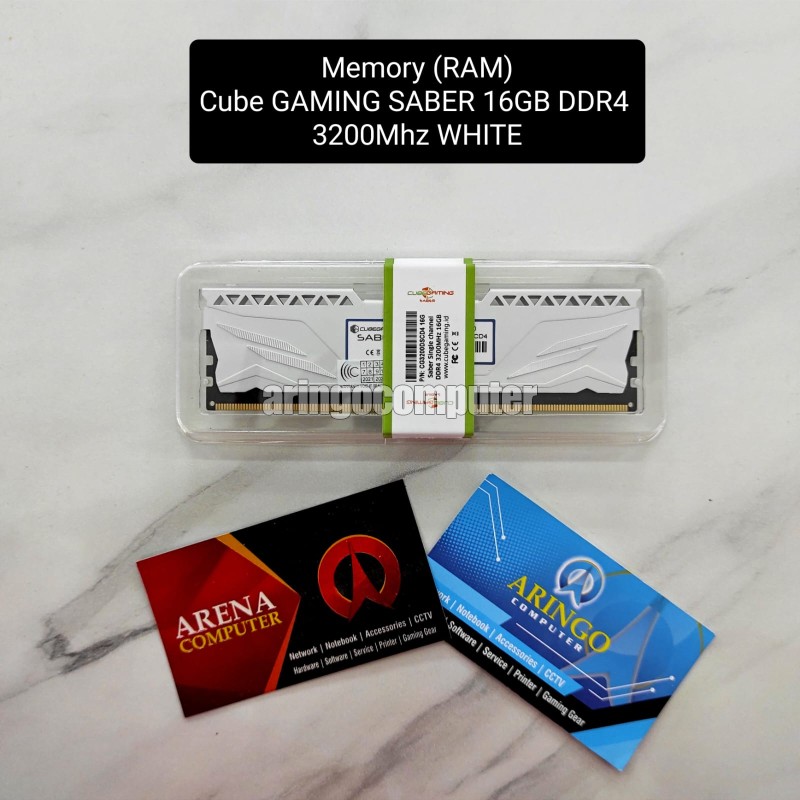 Memory (RAM) Cube GAMING SABER 16GB DDR4 3200Mhz WHITE