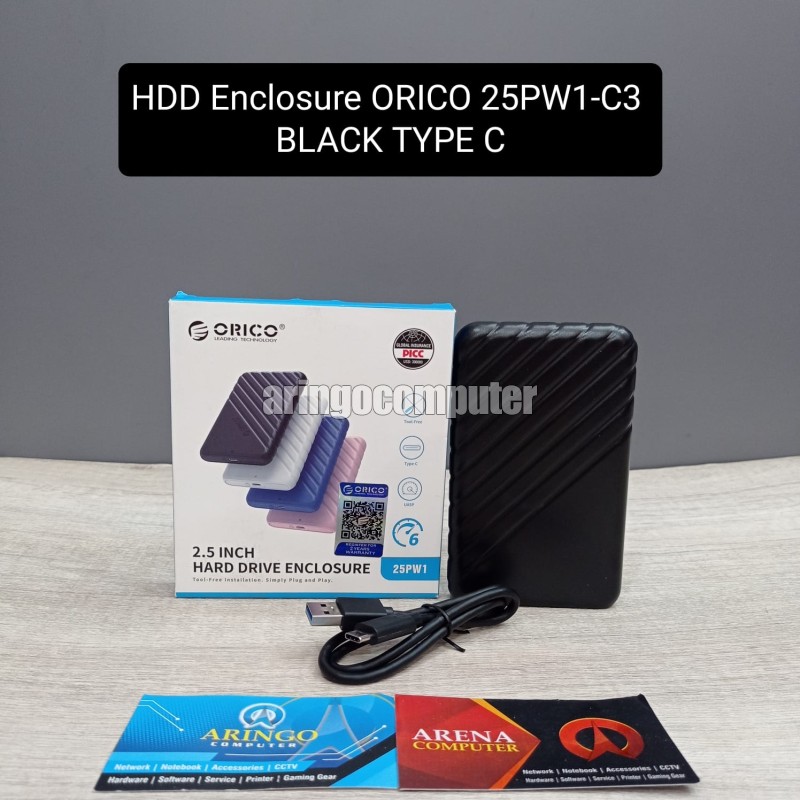 HDD Enclosure ORICO 25PW1-C3 BLACK TYPE C