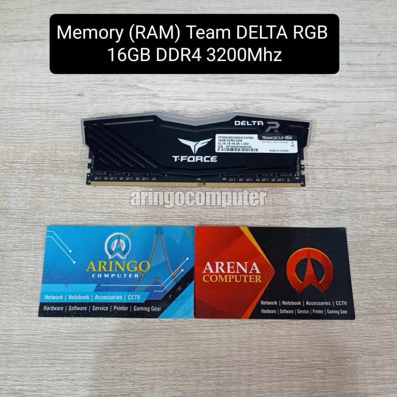 Memory (RAM) Team DELTA RGB 16GB DDR4 3200Mhz BLACK