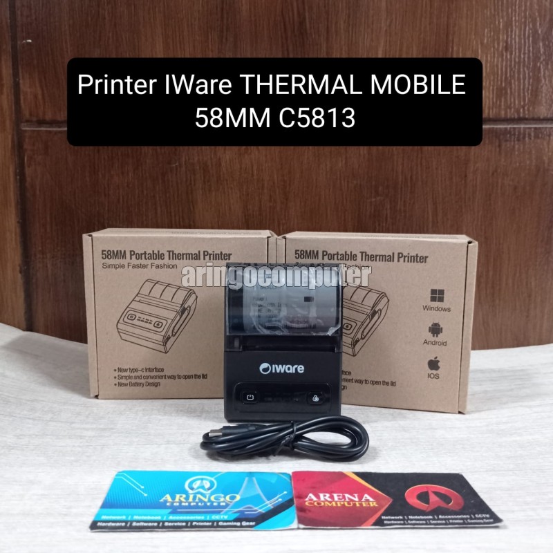 Printer IWare THERMAL Bluetooth Mobile 58MM C5813 (Kertas Oscar 57)