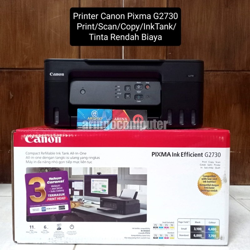 Printer Canon Pixma G2730 Print/Scan/Copy/InkTank/Tinta Rendah Biaya