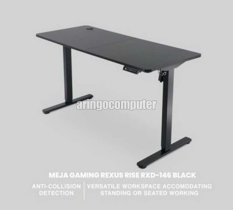GAMING TABLE RISE RXD-146 140x60x73cm - BLACK