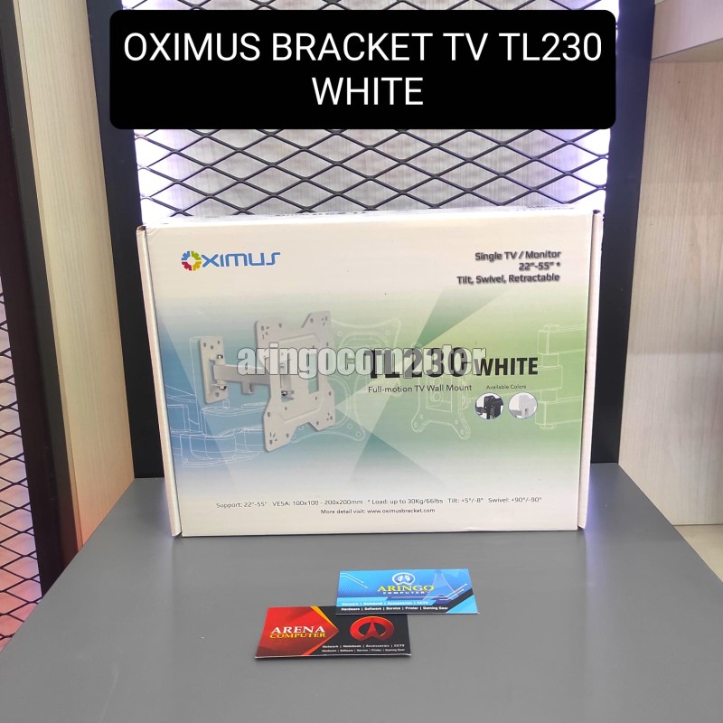 Office Equipment OXIMUS BRACKET TV Wall TL230 WHITE (22-55in) Max 30Kg