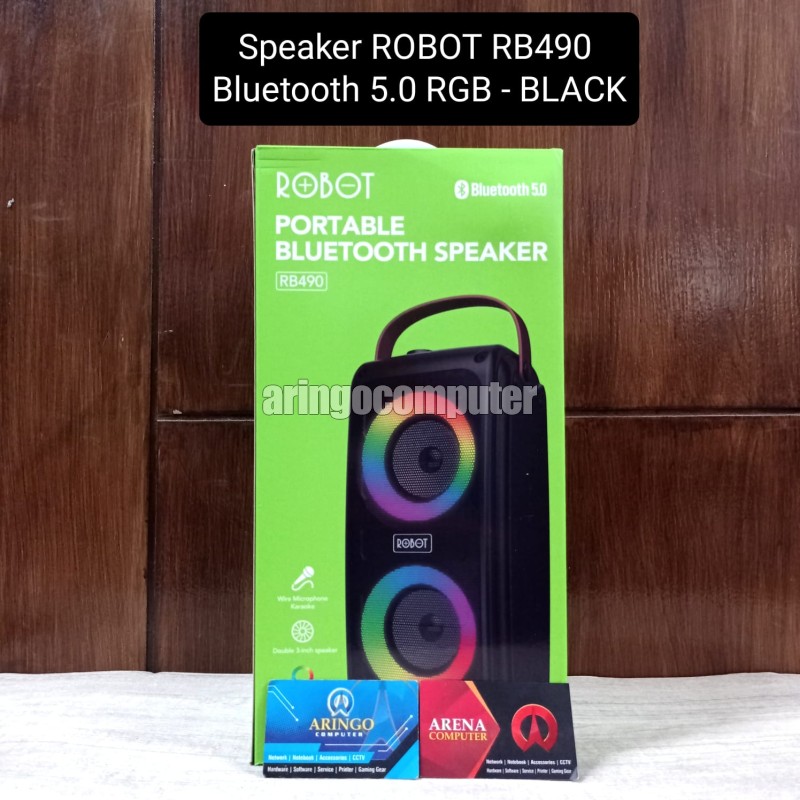 Speaker ROBOT RB490 Bluetooth 5.0 RGB - BLACK