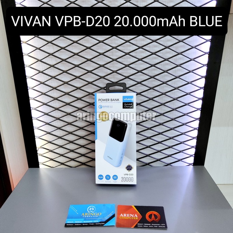 Acc (PowerBank) VIVAN VPB-D20 20.000mAh BLUE