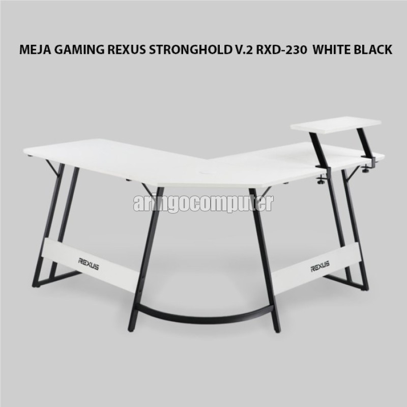 Accessories Rexus GAMING TABLE STRONGHOLD RXD-230 WHITE BLACK V.2