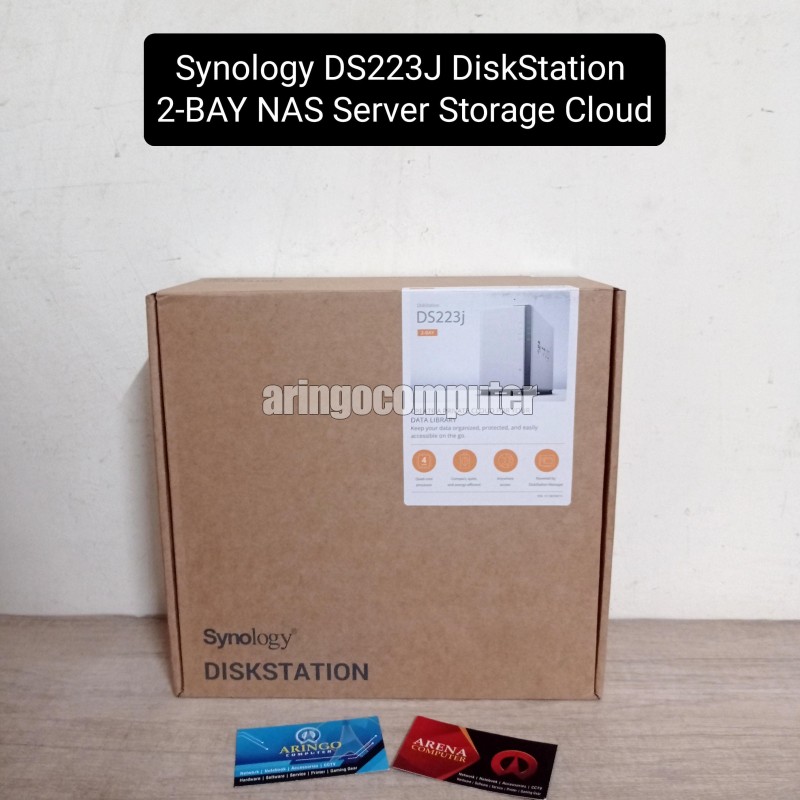 HDD Enclosure Synology DS223J DiskStation 2-BAY NAS Server Storage Cloud