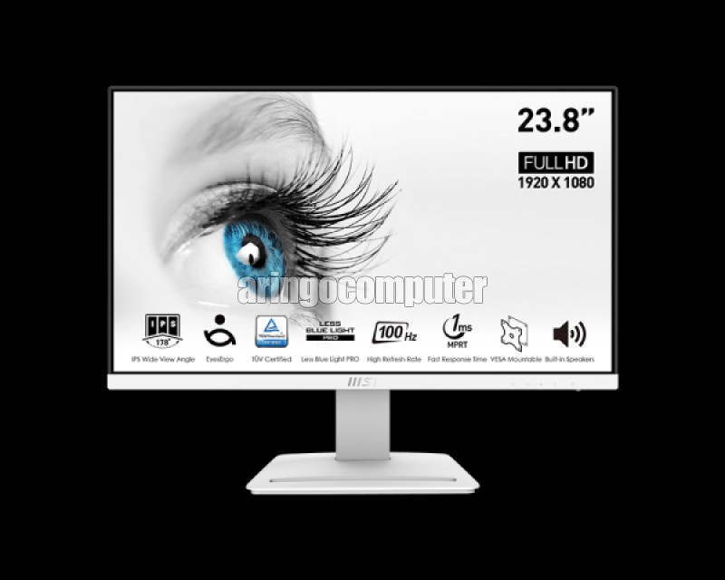 Monitor MSI PRO MP243XW IPS/FHD/100Hz/1ms/Frameless/Speaker/WHITE