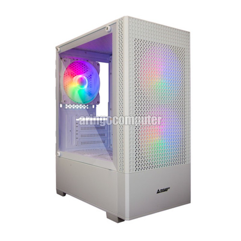 Casing Paradox Gaming STARBURN M-ATX - WHITE (Free 3 FAN FIXED RGB)