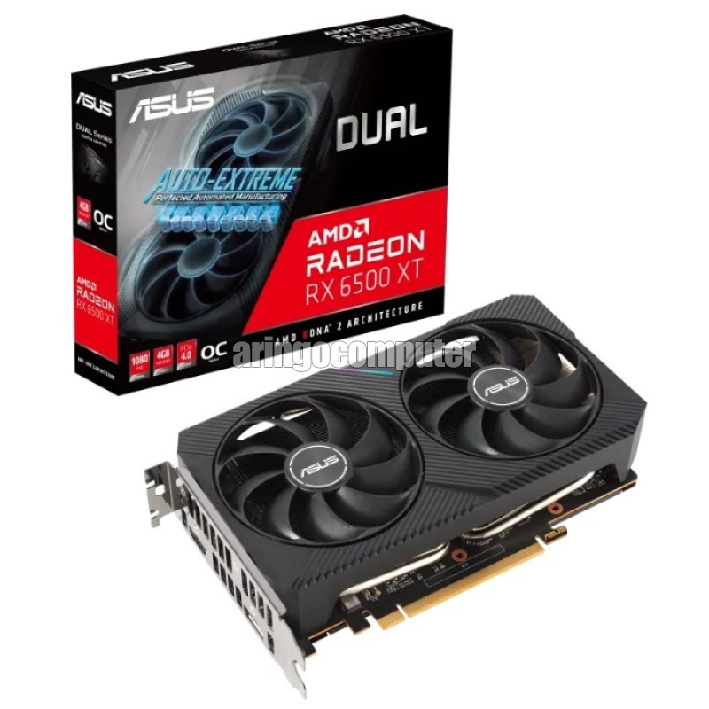 VGA Asus DUAL RADEON RX6500XT OC 4GB GDDR6 V2