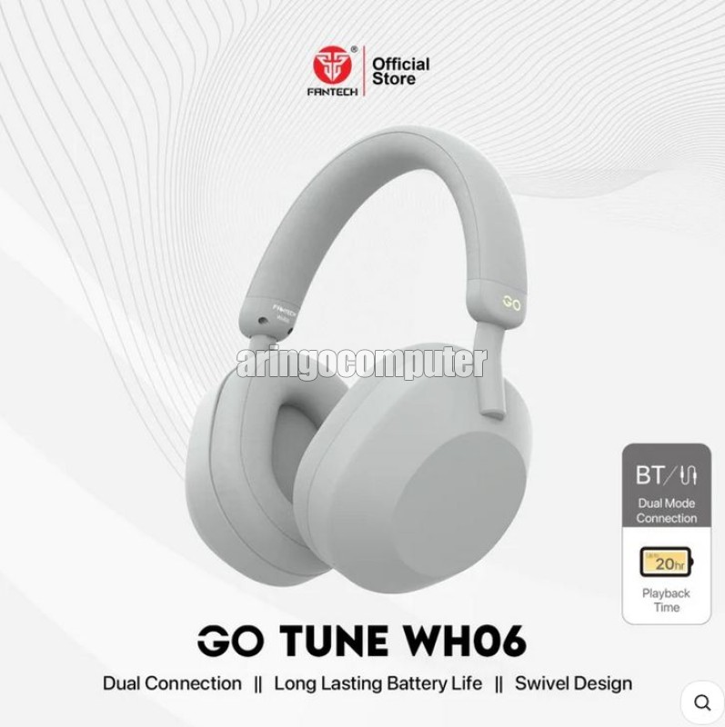 Headset Fantech WH06 GO TUNE Bluetooth - GREY