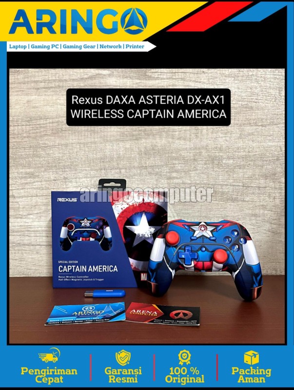 Acc (GamePad) Rexus DAXA ASTERIA DX-AX1 WIRELESS CAPTAIN AMERICA