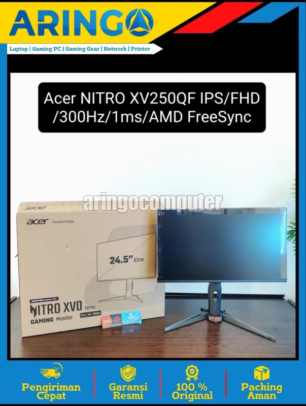 Monitor Acer NITRO XV250QF IPS/FHD/300Hz/1ms/AMD FreeSync