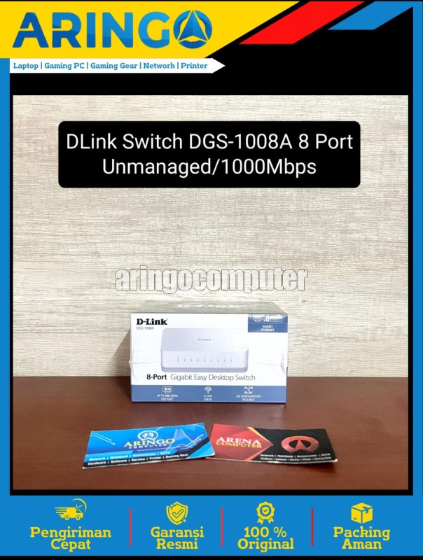 Network (Device) DLink Switch DGS-1008A 8 Port Unmanaged/1000Mbps