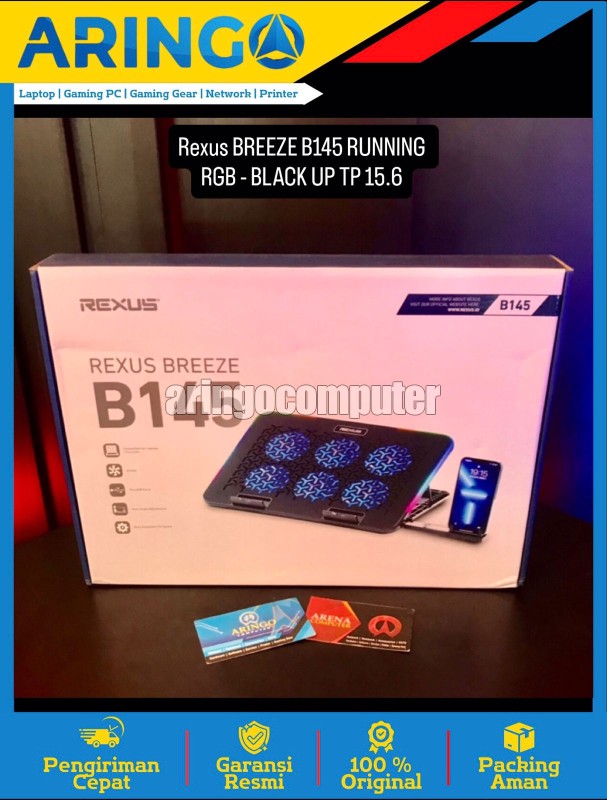 BREEZE B145 RUNNING RGB - BLACK UP TP 15.6inch