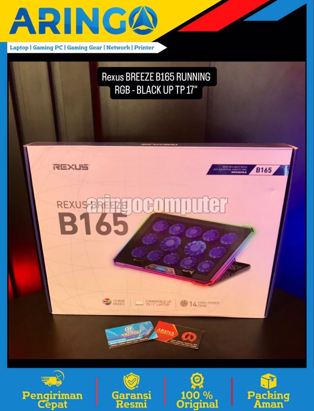 BREEZE B165 RUNNING RGB - BLACK UP TP 17inch