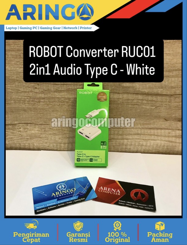 Converter RUC01 2in1 Audio Type C - White