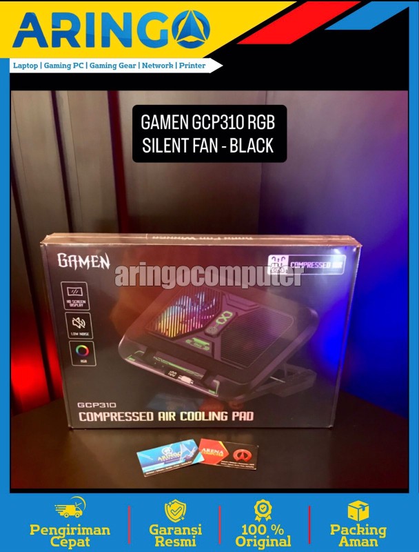 GCP310 RGB SILENT FAN - BLACK