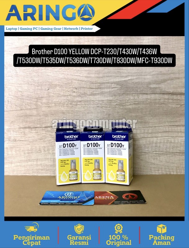D100 YELLOW DCP-T230/T430W/T436W/T530DW/T535DW/T536DW/T730DW/T830DW/MFC-T930DW