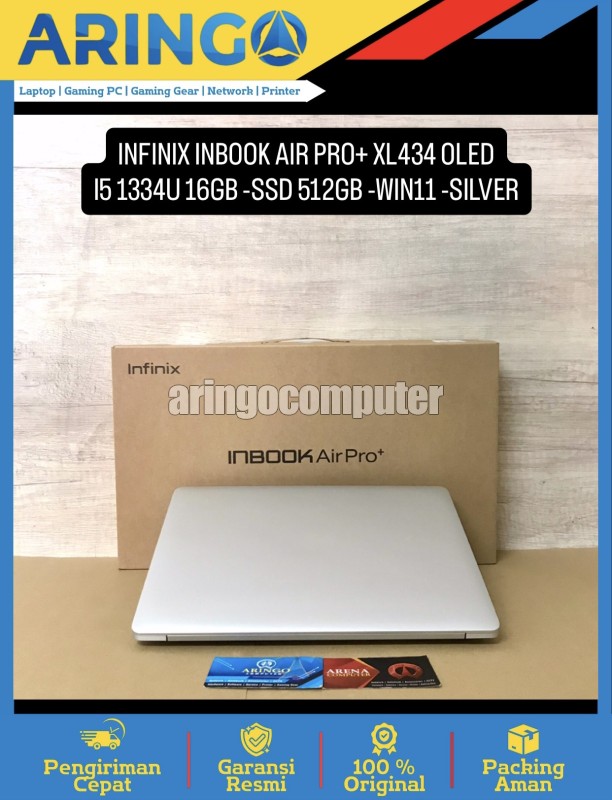 INBOOK AIR PRO+ XL434 OLED I5 1334U 16GB -SSD 512GB -WIN11 -SILVER