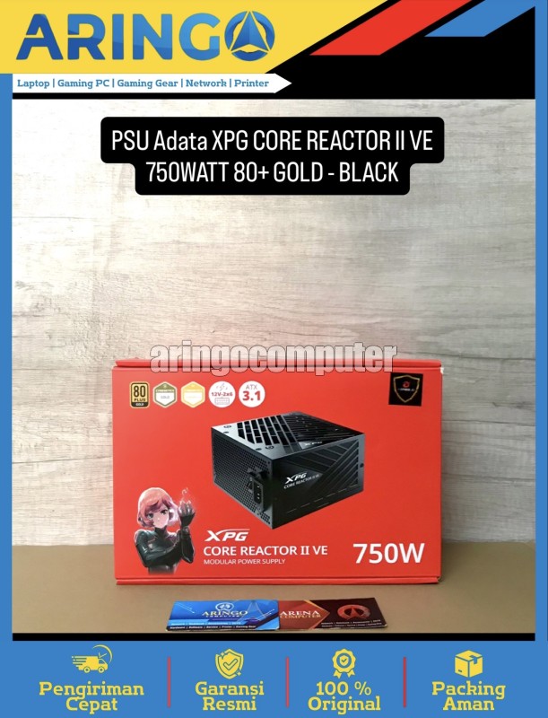XPG CORE REACTOR II VE 750WATT 80+ GOLD - BLACK
