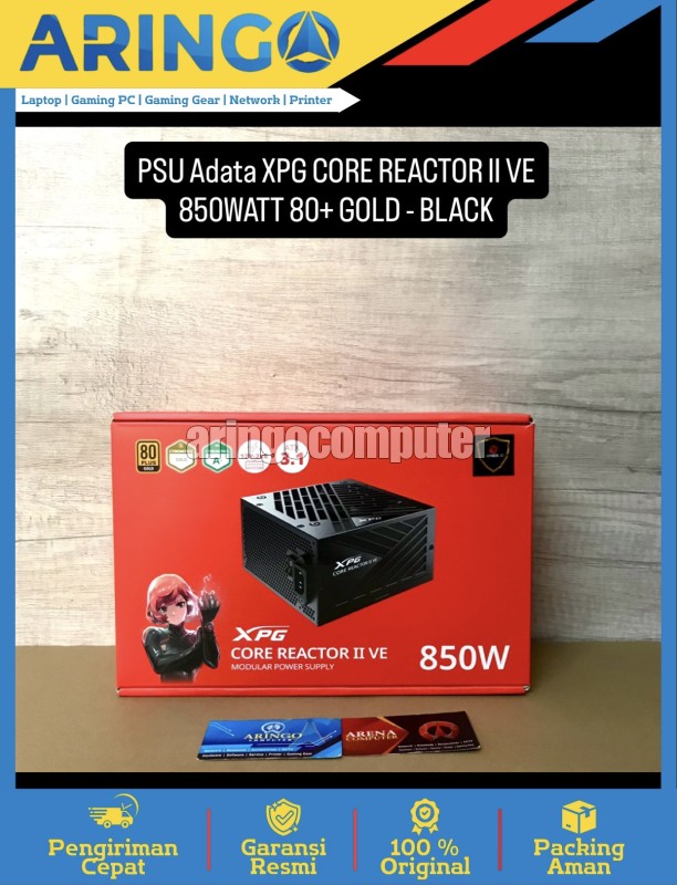 XPG CORE REACTOR II VE 850WATT 80+ GOLD - BLACK