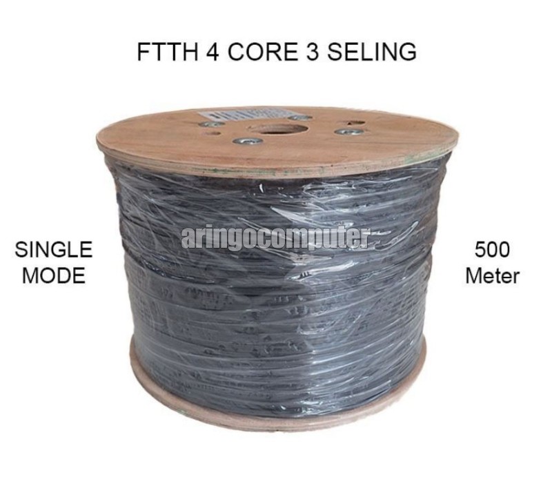 Fiber Optic VL116 FTTH04BSWT 4-CORE 3-Sling Kawat (500mtr)