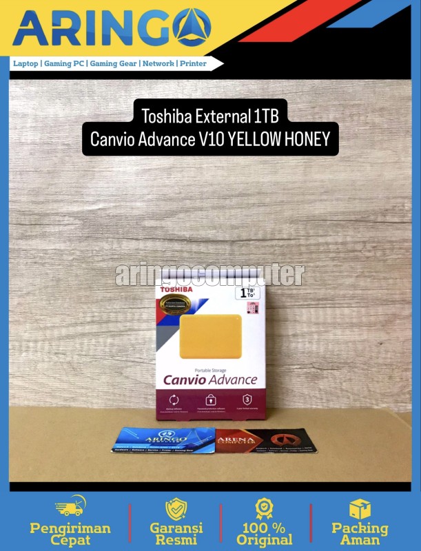 External 1TB Canvio Advance V10 YELLOW HONEY