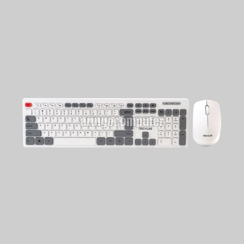 Combo MOUSE KM8 V2 Wireless - WHITE