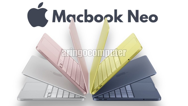 Macbook NEO MHFJ4ID/A A18 PRO chip with 6-Core CPU and 5-Core GPU 8GB -SSD 512GB -BLUSH PINK