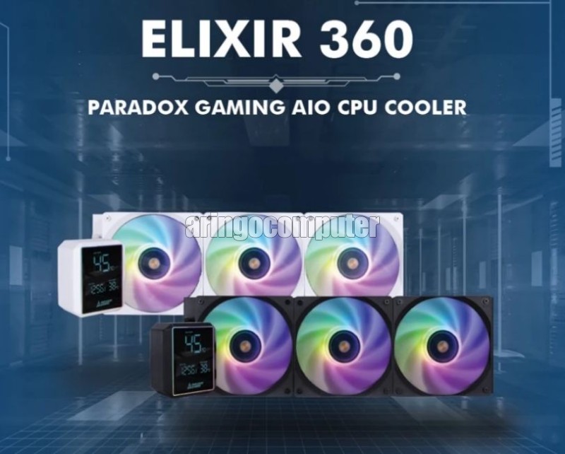 360 ELIXIR AIO CPU COOLER RGB - BLACK