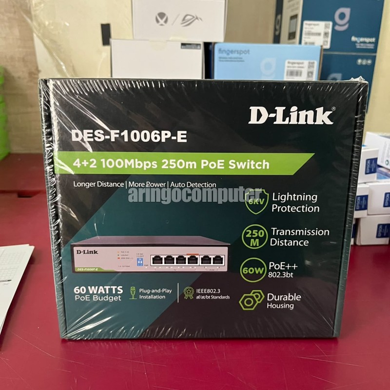 Switch DES-F1006P-E 6 PORT unmanaged/100Mbps