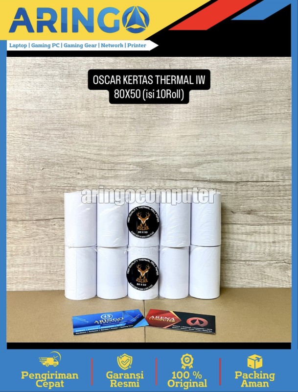 KERTAS THERMAL IW 80X50 (isi 10Roll)