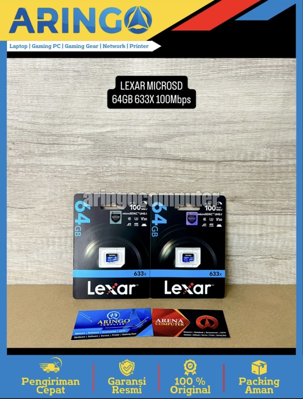 MICROSD 64GB 633X 100Mbps
