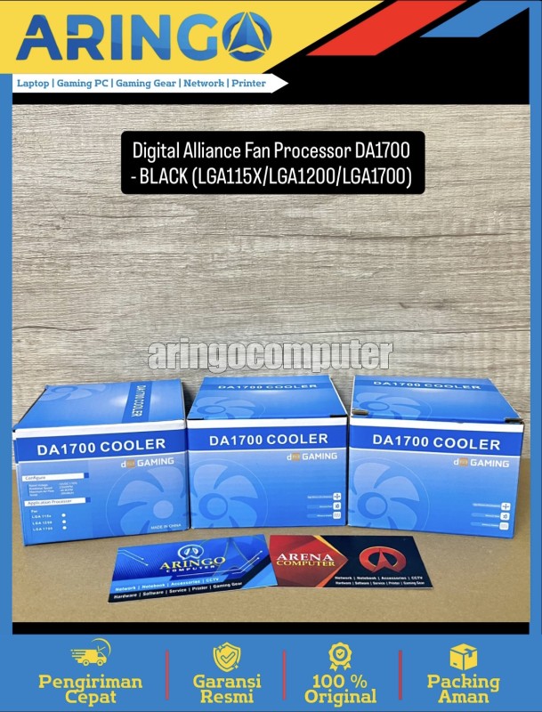 Fan Processor DA1700 - BLACK (LGA115X/LGA1200/LGA1700)