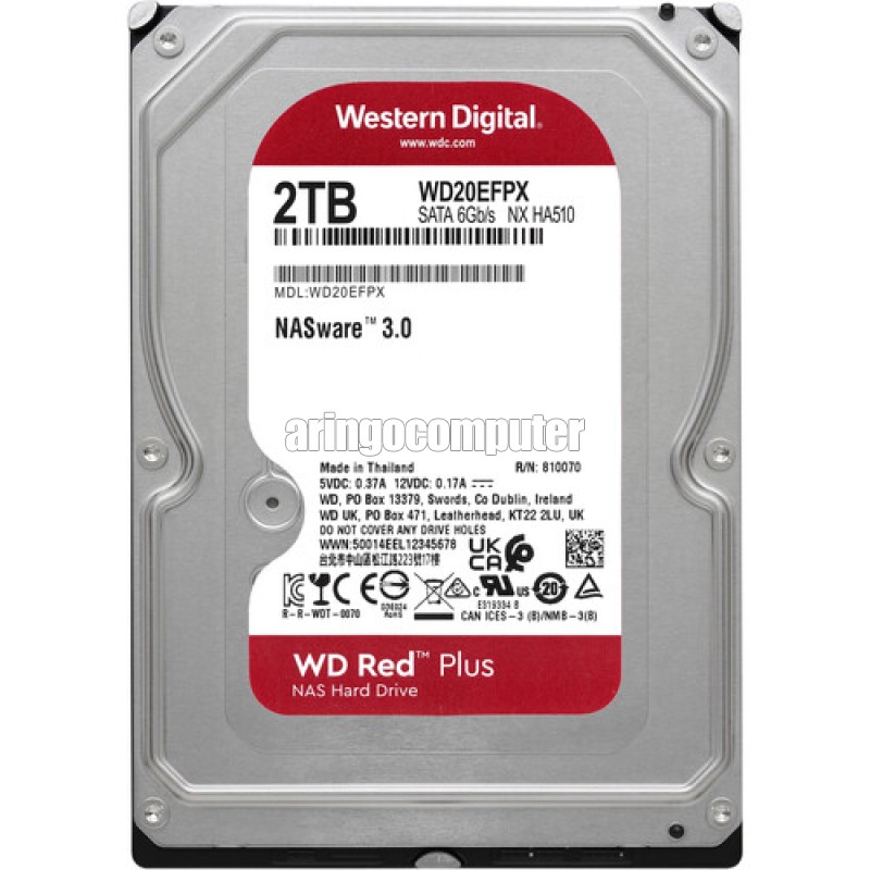 (WD) Internal RED PLUS 2TB SATA 3.5in Resmi