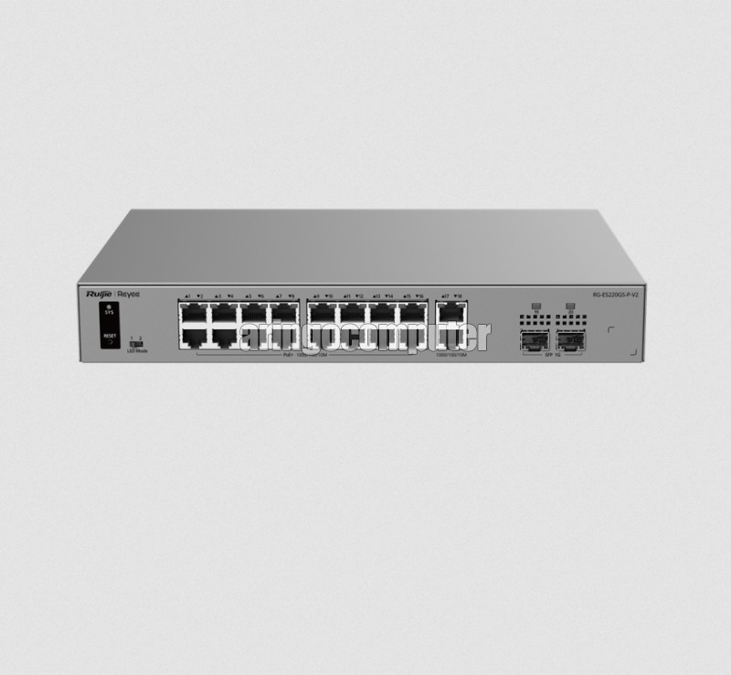 REYEE Switch RG-ES220GS-P-V2 20 Port Gigabit Smart Cloud Managed