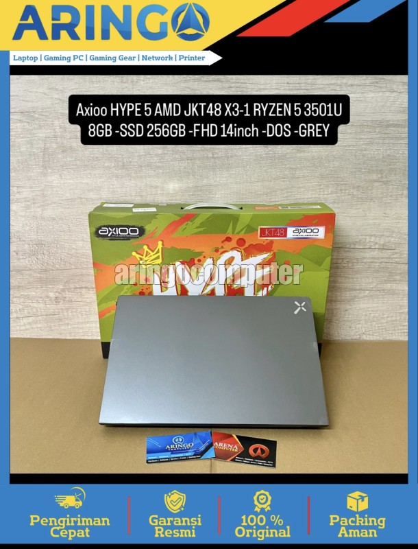 HYPE 5 AMD JKT48 X3-1 RYZEN 5 3501U 8GB -SSD 256GB -FHD 14inch -DOS -GREY
